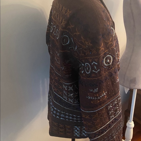 Coldwater Creek size 16 embellished jacket - Picture 6 of 12